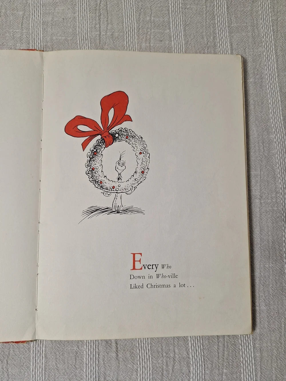 How the Grinch Stole Christmas HC by Dr. Seuss 1st Edition Later Printing 1957